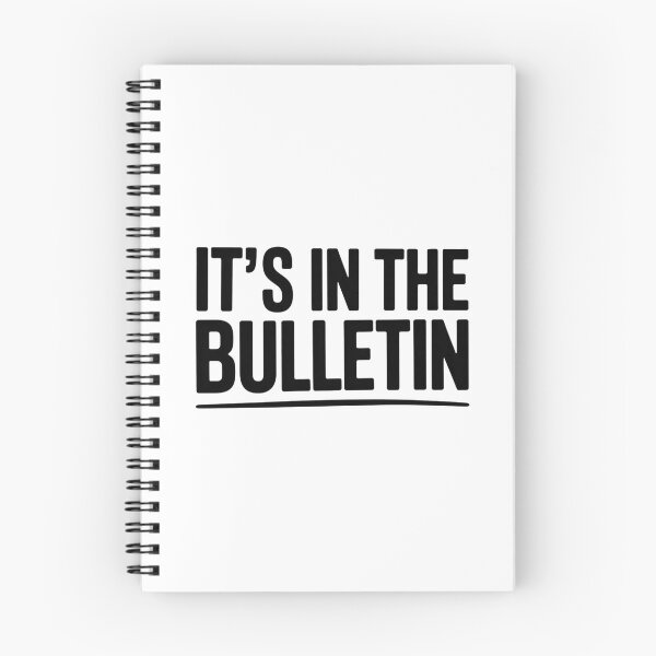 Item preview, It’s In The Bulletin (Bold Church Announcement Humor) designed and sold by katiejallred.