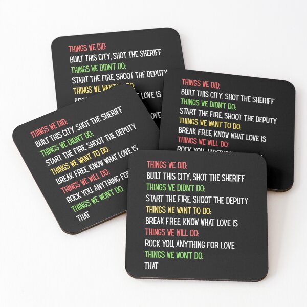 Item preview, Things We Did Didn’t Do Will Do Won’t Do designed and sold by Comfy Creations.