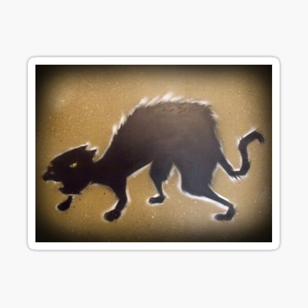 Hissy cat rat Sticker