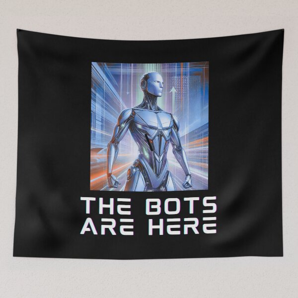 Item preview, humanoid robot art designed and sold by TEEJAMBOREE.