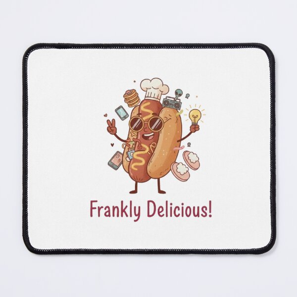 Item preview, Frankly Delicious! Quirky Hot Dog Chef Design with Shades and Hat designed and sold by MT-Hub | Art for Every Soul.