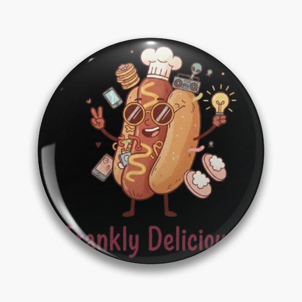 Item preview, Frankly Delicious! Quirky Hot Dog Chef Design with Shades and Hat designed and sold by MT-Hub | Art for Every Soul.