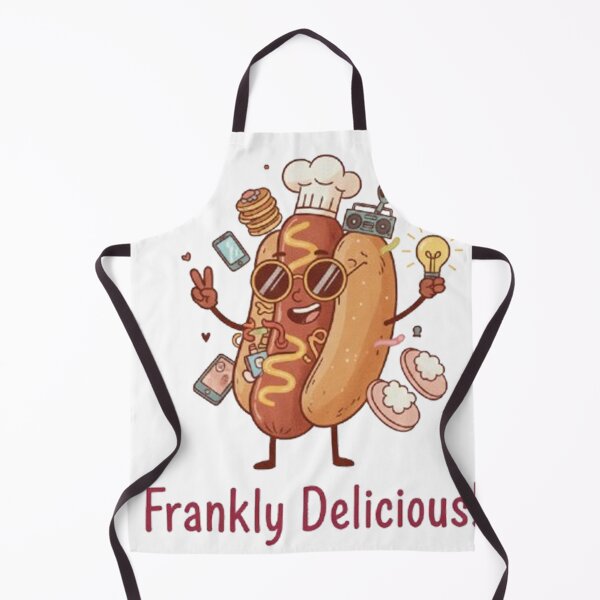 Item preview, Frankly Delicious! Quirky Hot Dog Chef Design with Shades and Hat designed and sold by MT-Hub | Art for Every Soul.