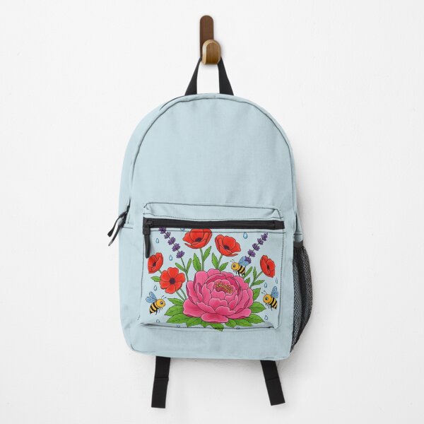 Item preview, Flowers with Bees – Bee & Flowers Illustration designed and sold by LMDIGITAL6.