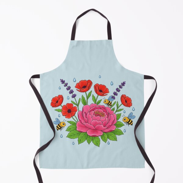 Item preview, Flowers with Bees – Bee & Flowers Illustration designed and sold by LMDIGITAL6.
