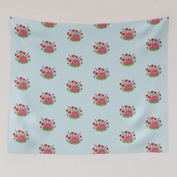 Item preview, Flowers with Bees – Bee & Flowers Illustration designed and sold by LMDIGITAL6.