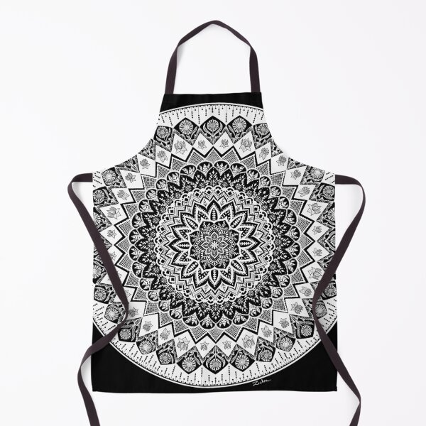 Item preview, Natural Contrast — Detailed Nature-Inspired White Mandala designed and sold by MelZahrArt.