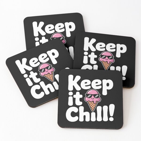 Item preview, Keep It Chill! Funny Ice Cream Pun designed and sold by PMCreative.