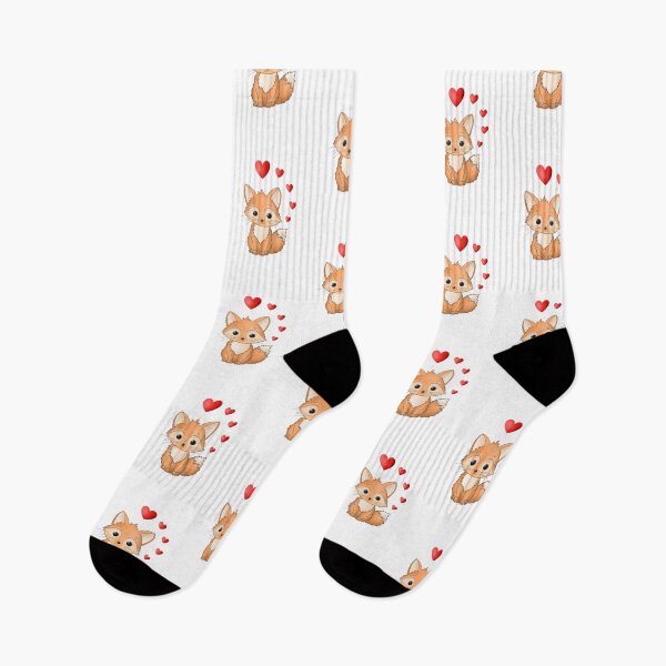 Item preview, Cute Red Fox with Hearts – “You Are My Heart” designed and sold by LiudmylaMaika.