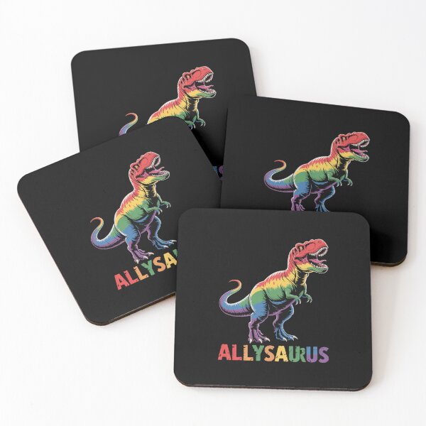 Item preview, Dinosaur Lgbt Gay Pride Flag Allysaurus designed and sold by HeinzanoWeno.