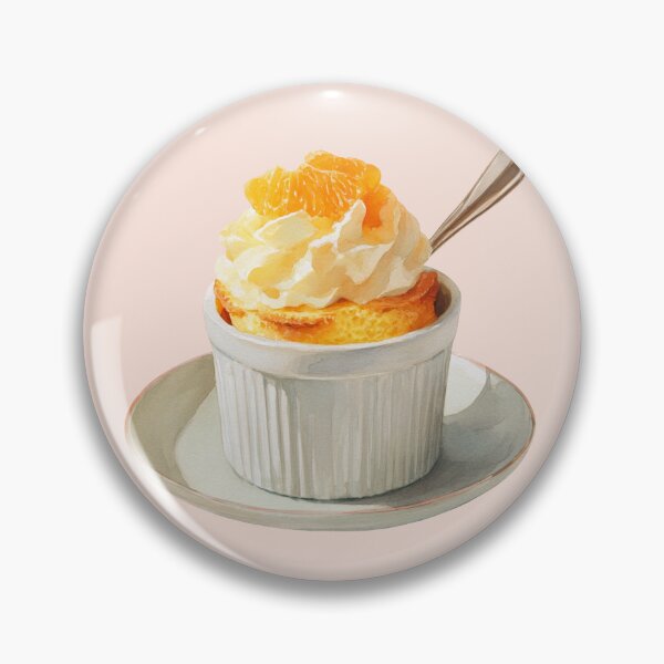 Item preview, Vanilla Soufflé Topped with Cream and Orange Sections designed and sold by Violet Peonies.