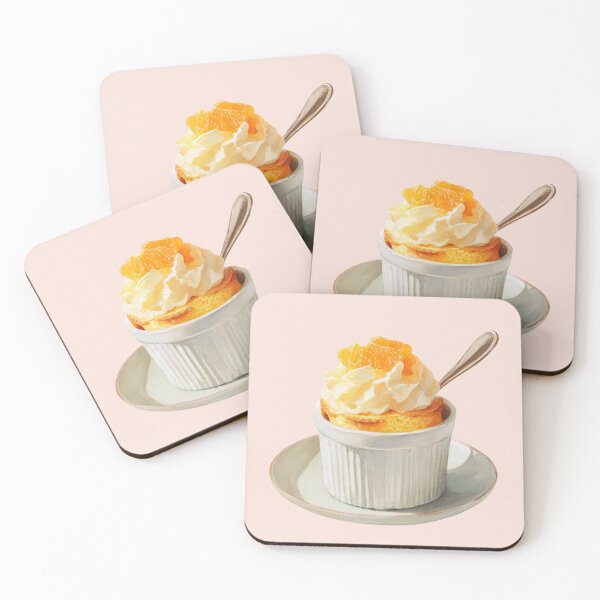 Item preview, Vanilla Soufflé Topped with Cream and Orange Sections designed and sold by Violet Peonies.
