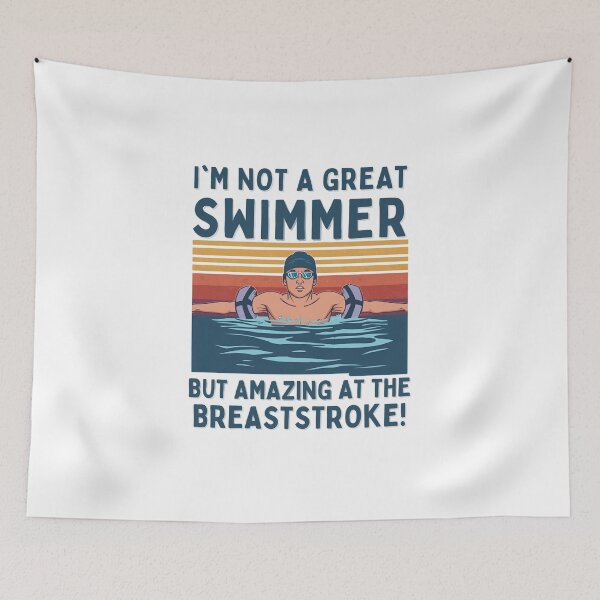 Item preview, Not a great swimmer, but amazing at the breaststroke! designed and sold by NicMacTees.