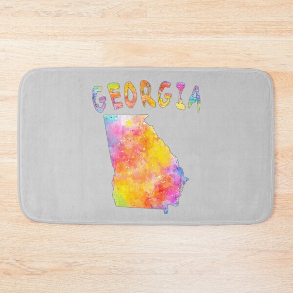 Item preview, Vibrant Watercolor Georgia Map - Rainbow State Pride Tee designed and sold by mashmosh.