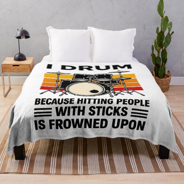 Item preview, I Drum Because Hitting People with Sticks is Frowned Upon designed and sold by hemagamo.