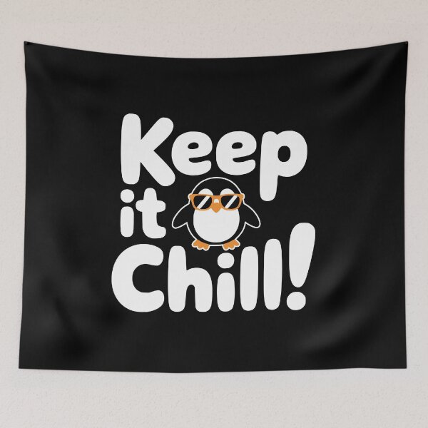 Item preview, Keep It Chill! Funny Penguin Pun designed and sold by PMCreative.