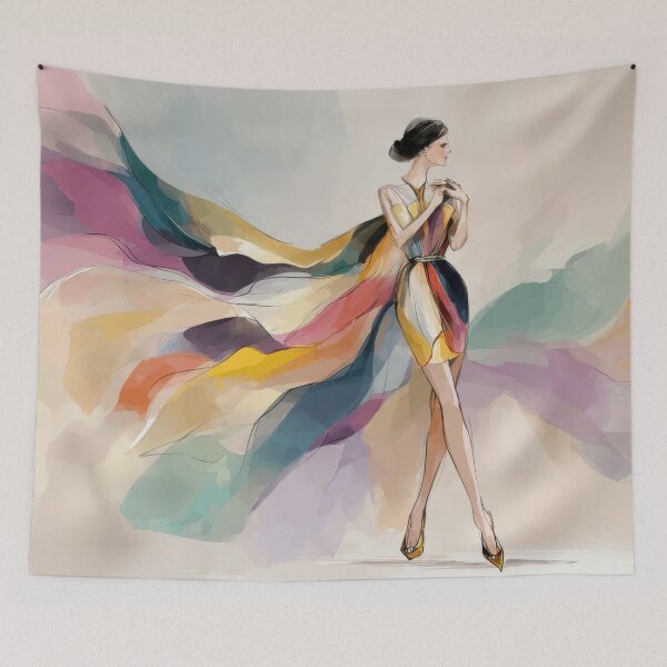 Item preview, Model in colorful dress designed and sold by anytka.