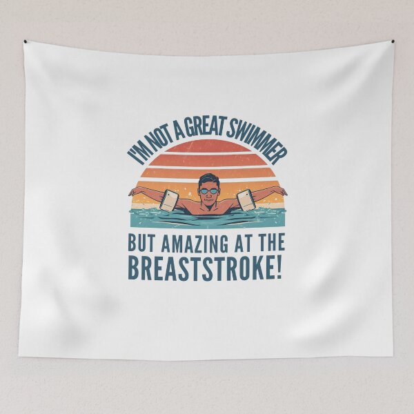 Item preview, Not a great swimmer, but amazing at the breaststroke! designed and sold by NicMacTees.