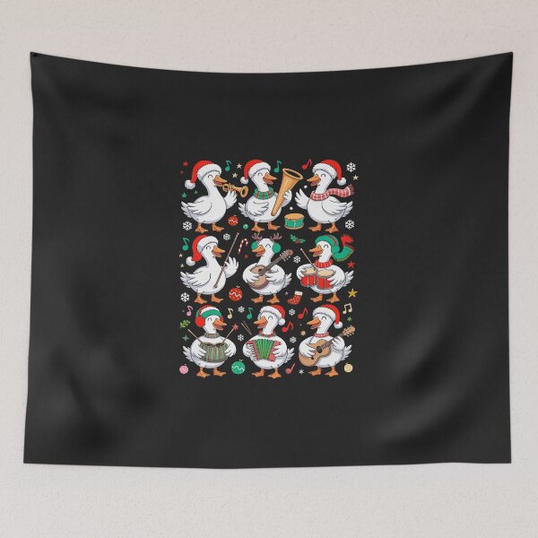 Item preview, Christmas Music Teacher Goose Playing Musical Instruments designed and sold by GreggRoss.