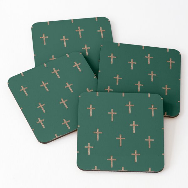 Item preview, Wooden Crosses on Dark Green designed and sold by KSimpson838.