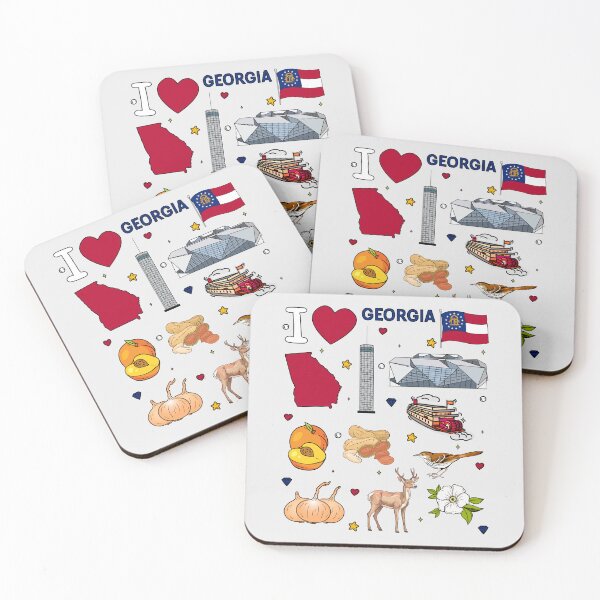 Item preview, I Love Georgia State Pride Collage - Peach State Travel & Souvenir designed and sold by mashmosh.