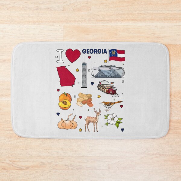 Item preview, I Love Georgia State Pride Collage - Peach State Travel & Souvenir designed and sold by mashmosh.