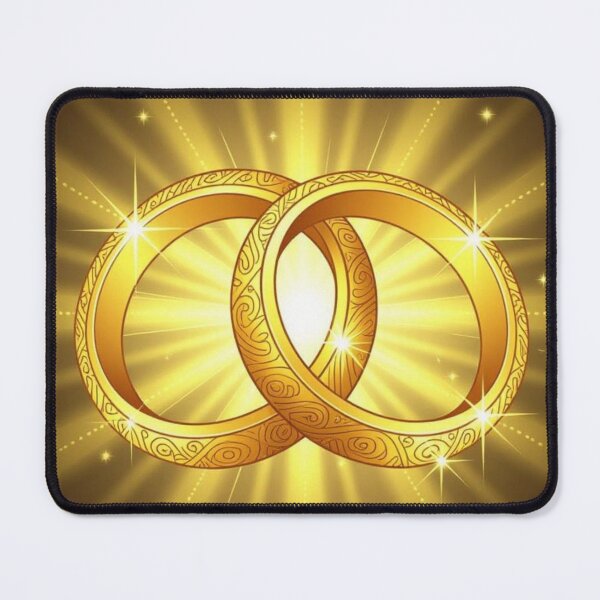 Item preview, Cartoon Golden Rings With A Golden Light designed and sold by ArtQueen777.