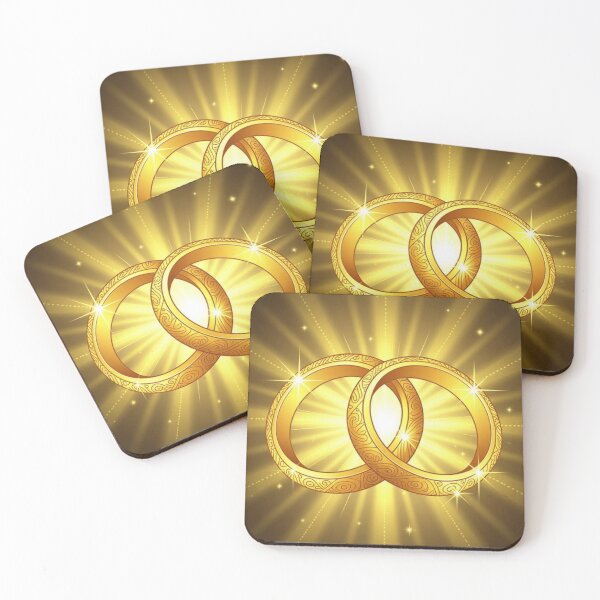 Item preview, Cartoon Golden Rings With A Golden Light designed and sold by ArtQueen777.