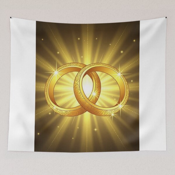 Item preview, Cartoon Golden Rings With A Golden Light designed and sold by ArtQueen777.