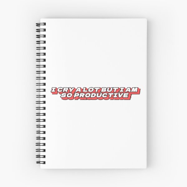 Item preview, I Cry A Lot But I’m So Productive – Red Shadow Text designed and sold by creativerooney.