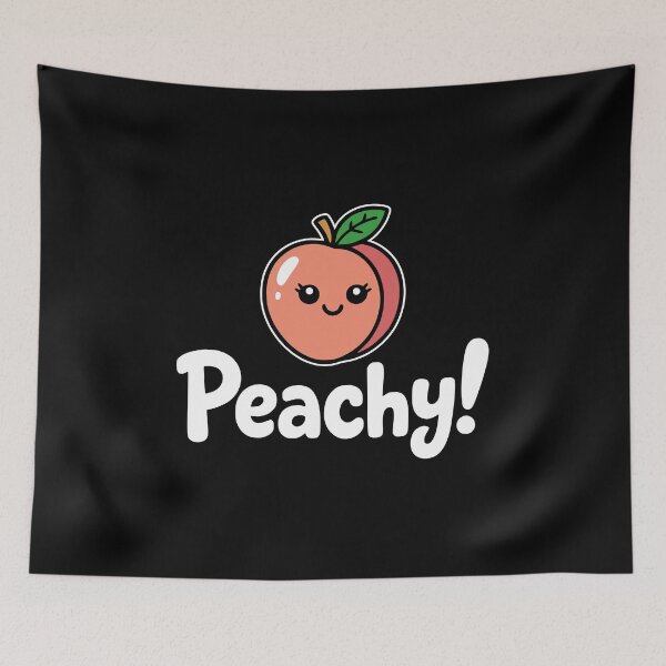 Item preview, Peachy! Funny Peach Pun designed and sold by PMCreative.