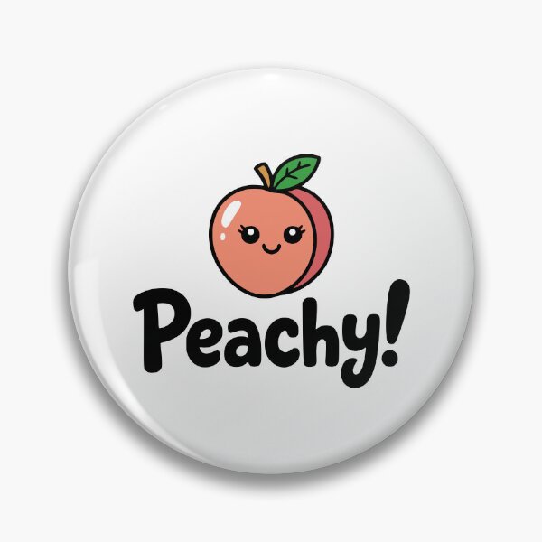 Item preview, Peachy! Cute Peach Pun designed and sold by PMCreative.