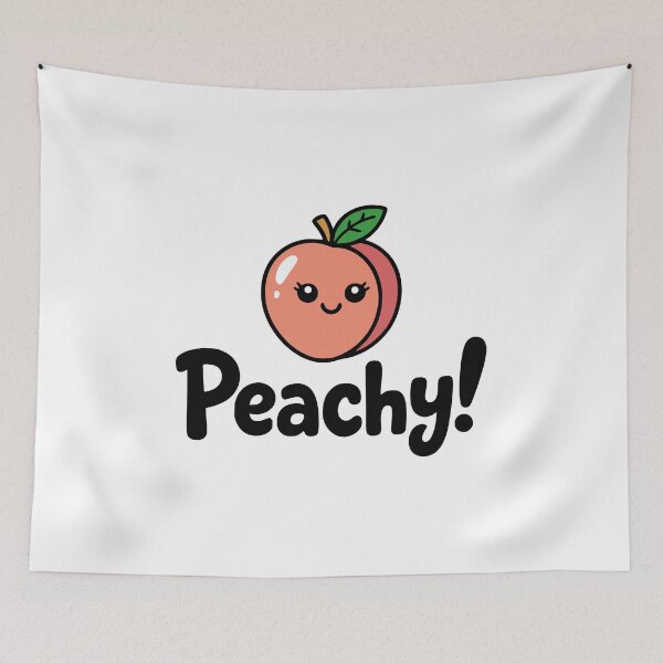 Item preview, Peachy! Cute Peach Pun designed and sold by PMCreative.