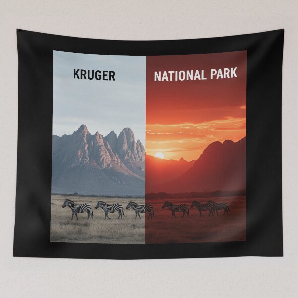 Item preview, Kruger National Park golden dusk quiet plains designed and sold by Simsimah26Parks.