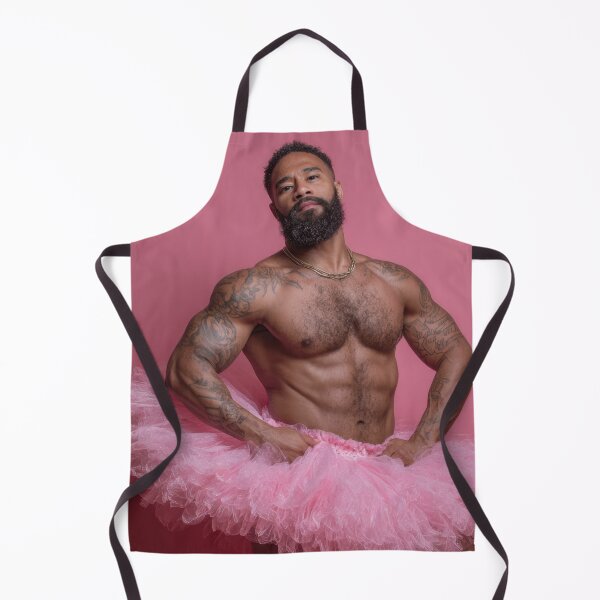 Item preview, Man in pink tutu poses for camera designed and sold by anytka.