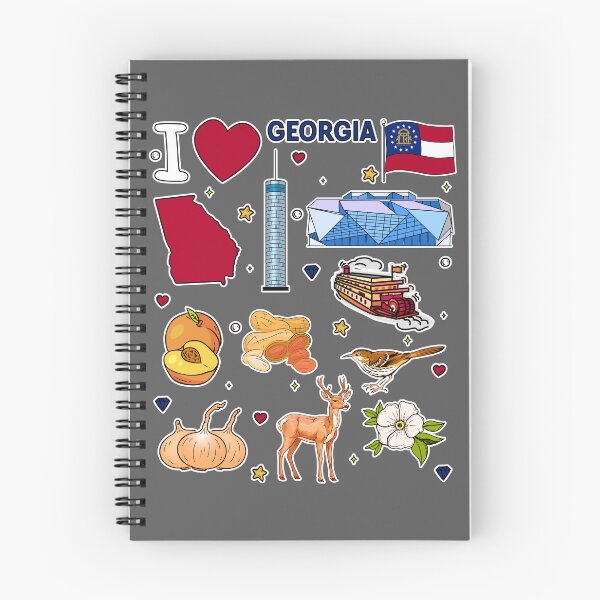 Item preview, Love Georgia Sticker Pack, Peach State Pride Souvenir & Travel Gift designed and sold by mashmosh.