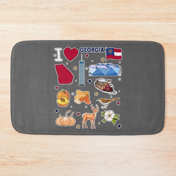 Item preview, Love Georgia Sticker Pack, Peach State Pride Souvenir & Travel Gift designed and sold by mashmosh.