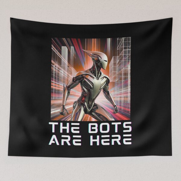 Item preview, humanoid robot art designed and sold by TEEJAMBOREE.