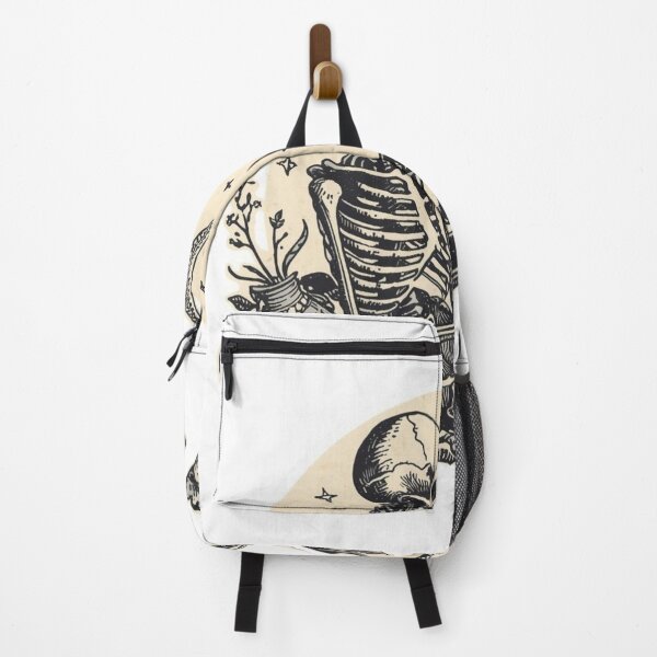 Item preview, Vintage Engraved Skeleton Reading Art designed and sold by QuikFun.
