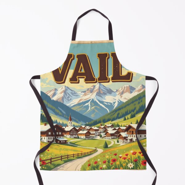 Item preview, Vail, Colorado, USA: Vintage-Style Painterly Travel Poster designed and sold by LSVart.
