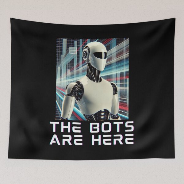 Item preview, humanoid robot art designed and sold by TEEJAMBOREE.