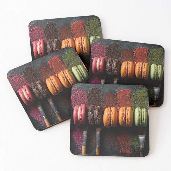 Item preview, Colorful macarons on paint brushes designed and sold by anytka.