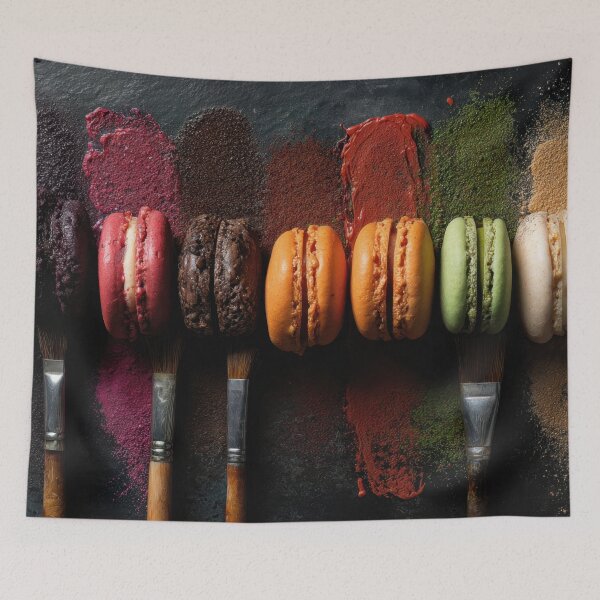 Item preview, Colorful macarons on paint brushes designed and sold by anytka.