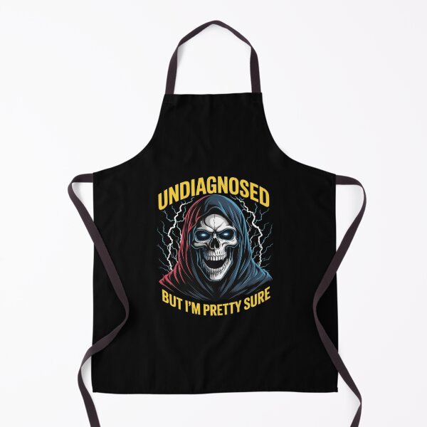 Item preview, Undiagnosed But I'm Pretty Sure Flaming Skeleton Autism Meme designed and sold by CombatTask.