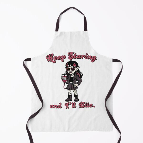 Item preview, Keep Staring and I’ll Bite – Gothic Vampire Girl Design designed and sold by Weasel Graphix.