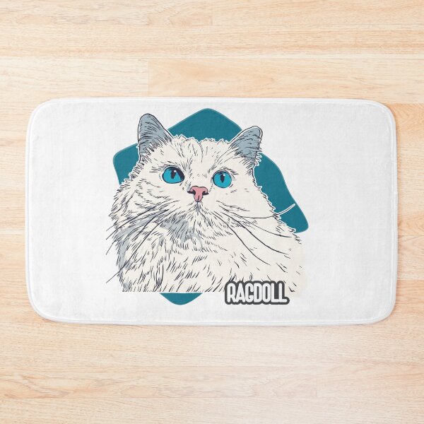 Item preview, Blue-Eyed Elegance: The Ragdoll in Graphic Form designed and sold by ForeverPrintsOK.