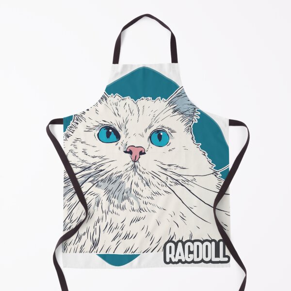 Item preview, Blue-Eyed Elegance: The Ragdoll in Graphic Form designed and sold by ForeverPrintsOK.