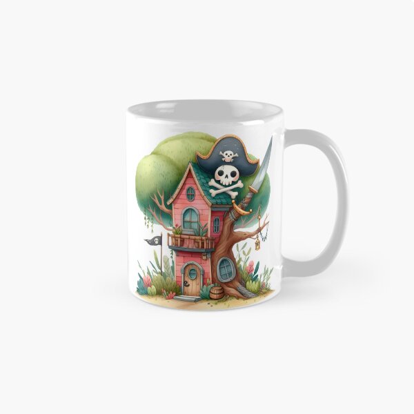 Item preview, Whimsical Pirate Treehouse Illustration – Cute Pirate House Clipart for Kids, Adventure Art designed and sold by LunaPixelStudio.