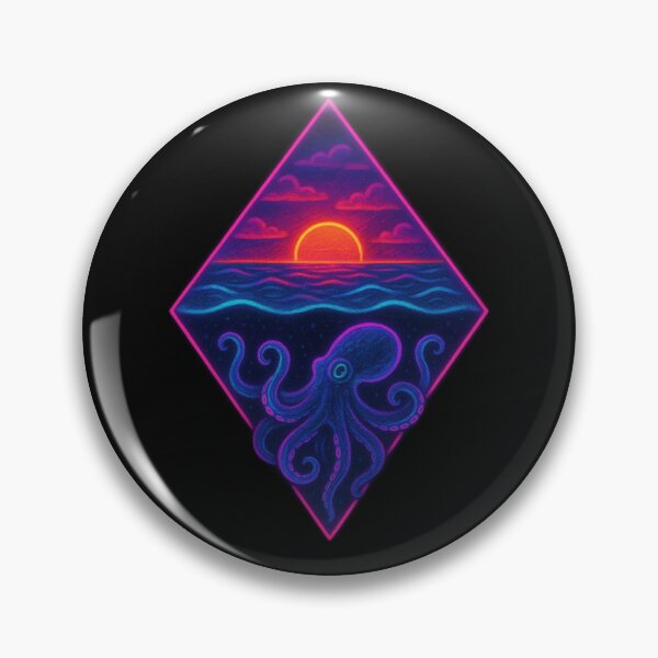 Item preview, Neon Octopus Sunset designed and sold by Planetporridge.