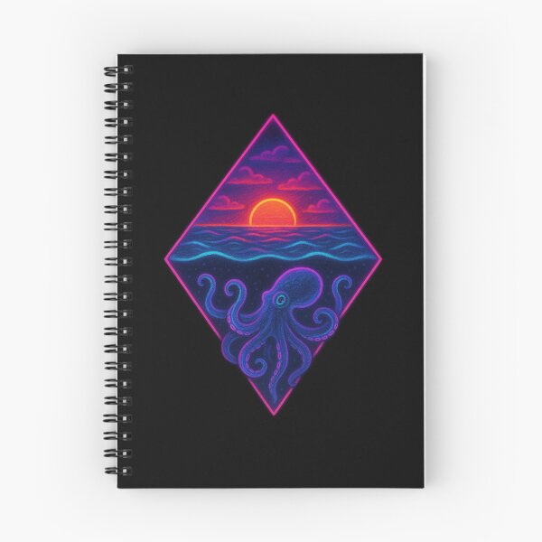 Item preview, Neon Octopus Sunset designed and sold by Planetporridge.